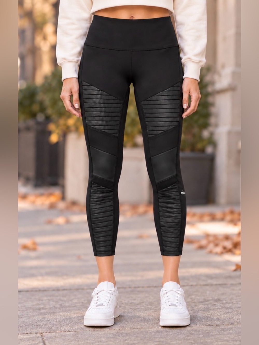 Alo Yoga High-Waist Moto Legging Black Size XS